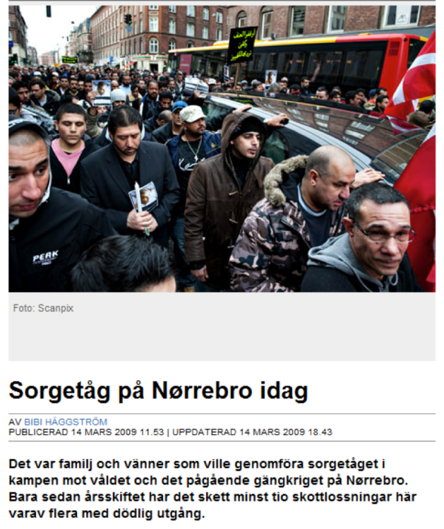 Sorgetåg i Norrebra