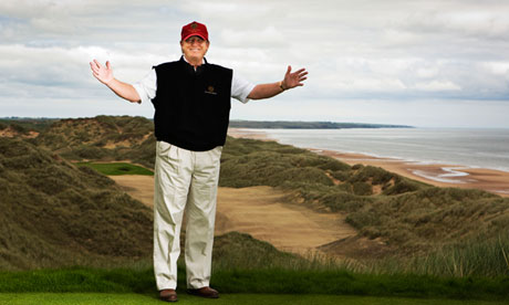 Donald Trump on his new golf course