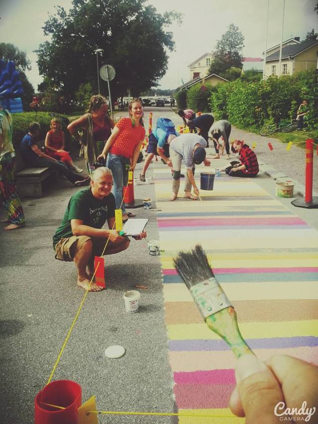 Rosengård Trasmattan i Ekenäs på gatan